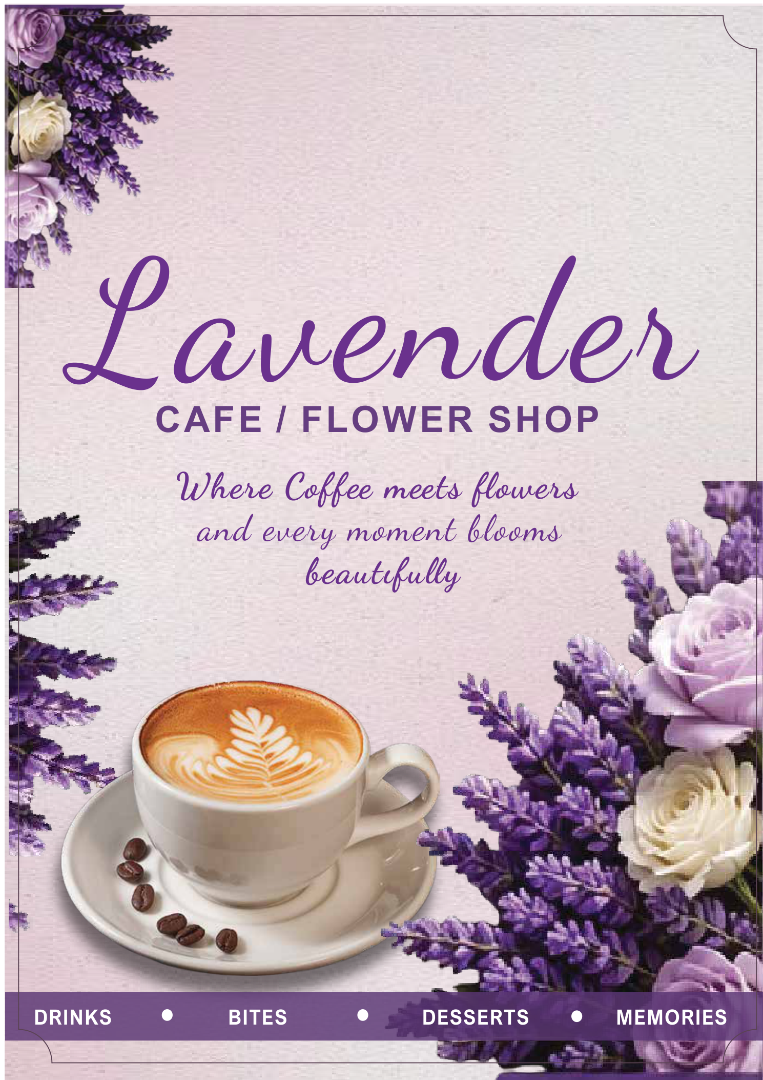 Lavender Flowers & Cake menu — page 2 of 9