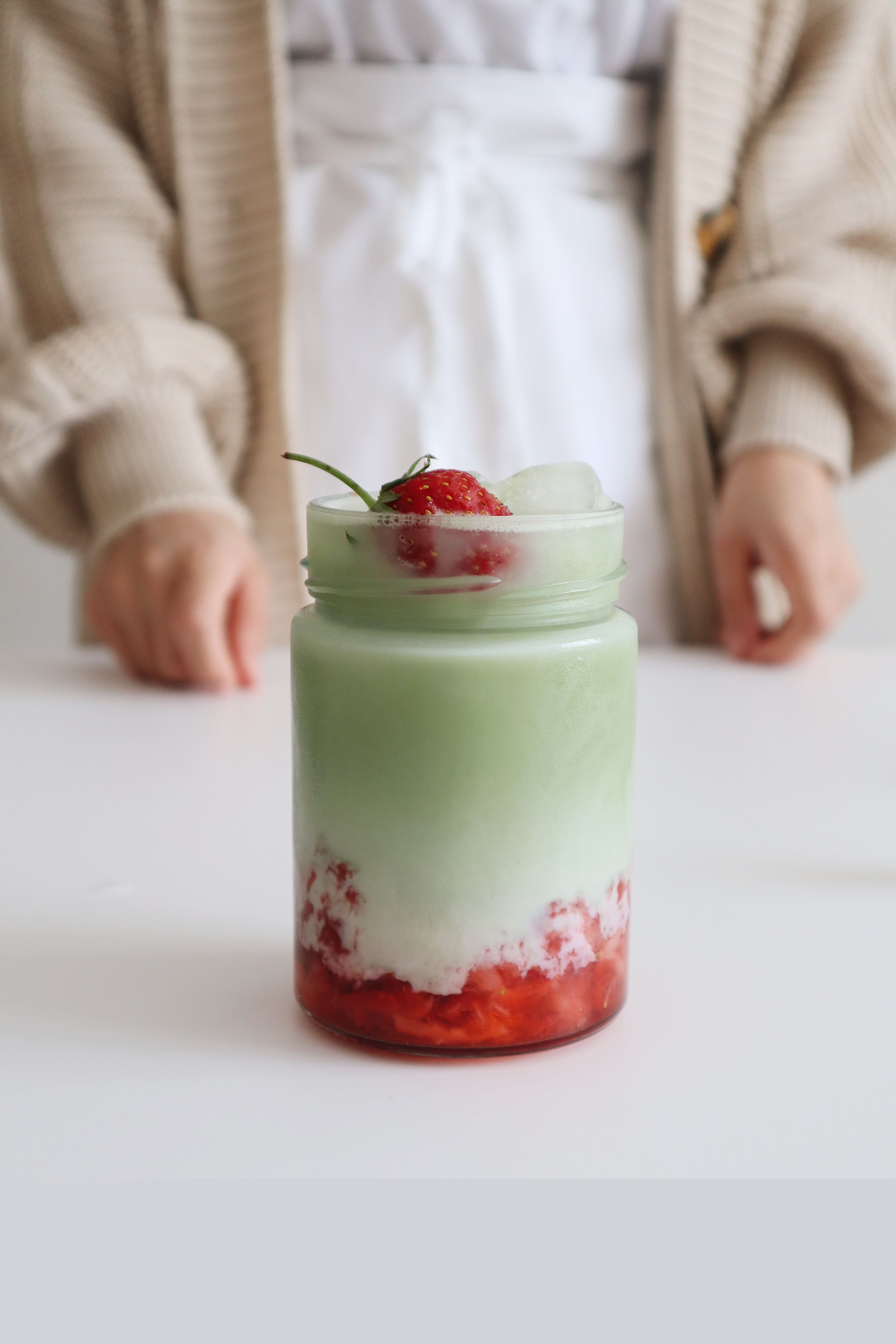 Iced Strawberry Matcha