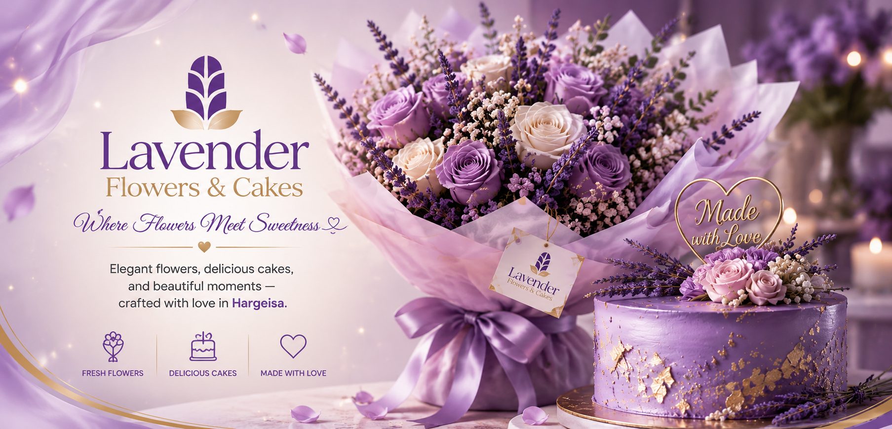 Lavender Flowers & Cakes