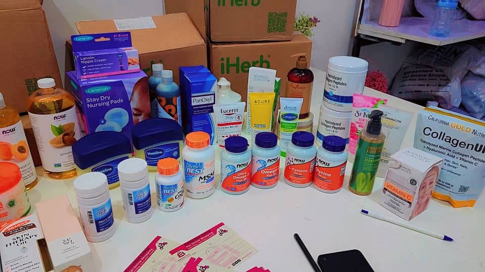 Vitamins and supplements shipped by Emaankoo