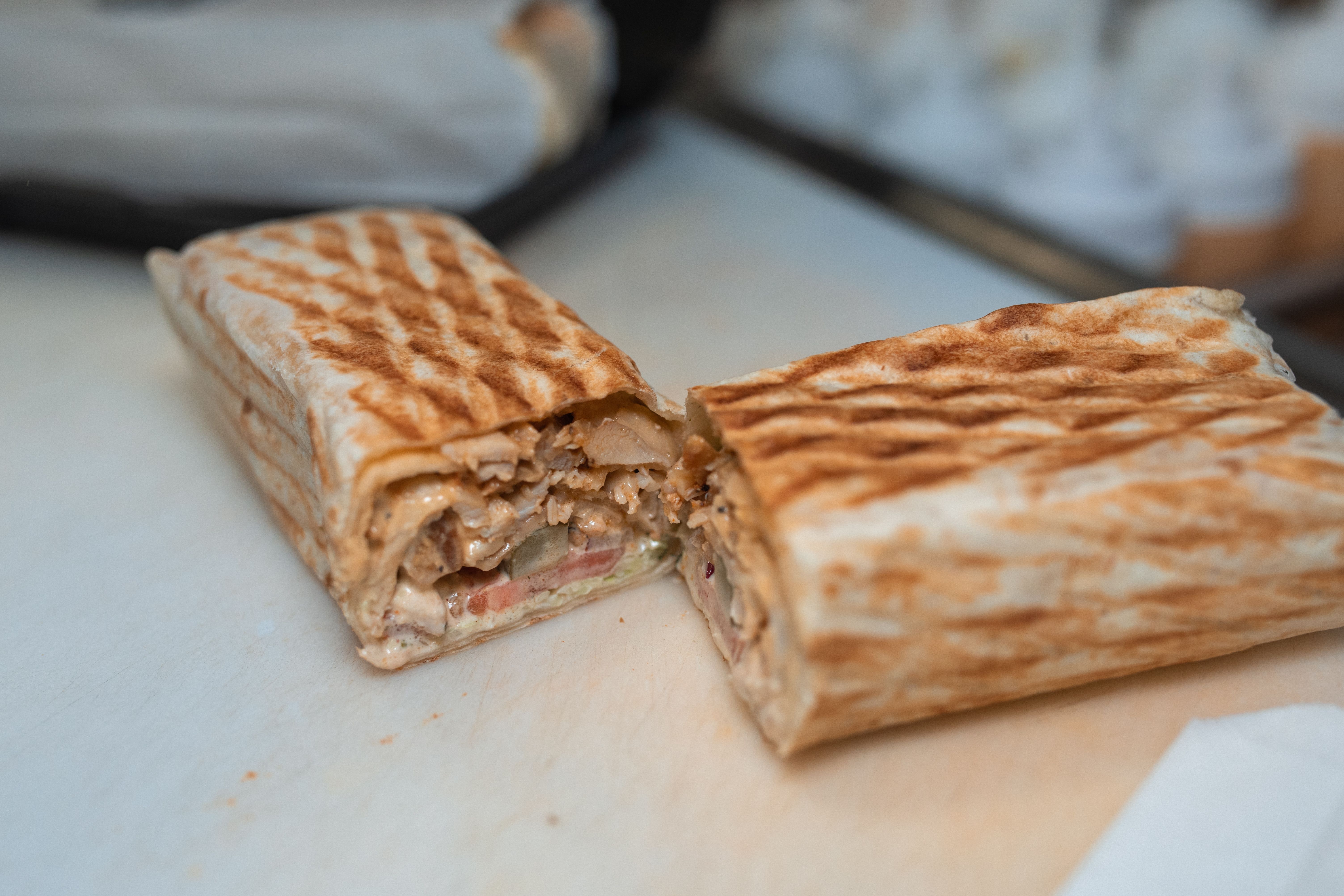 Meat Shawarma on Saj Bread
