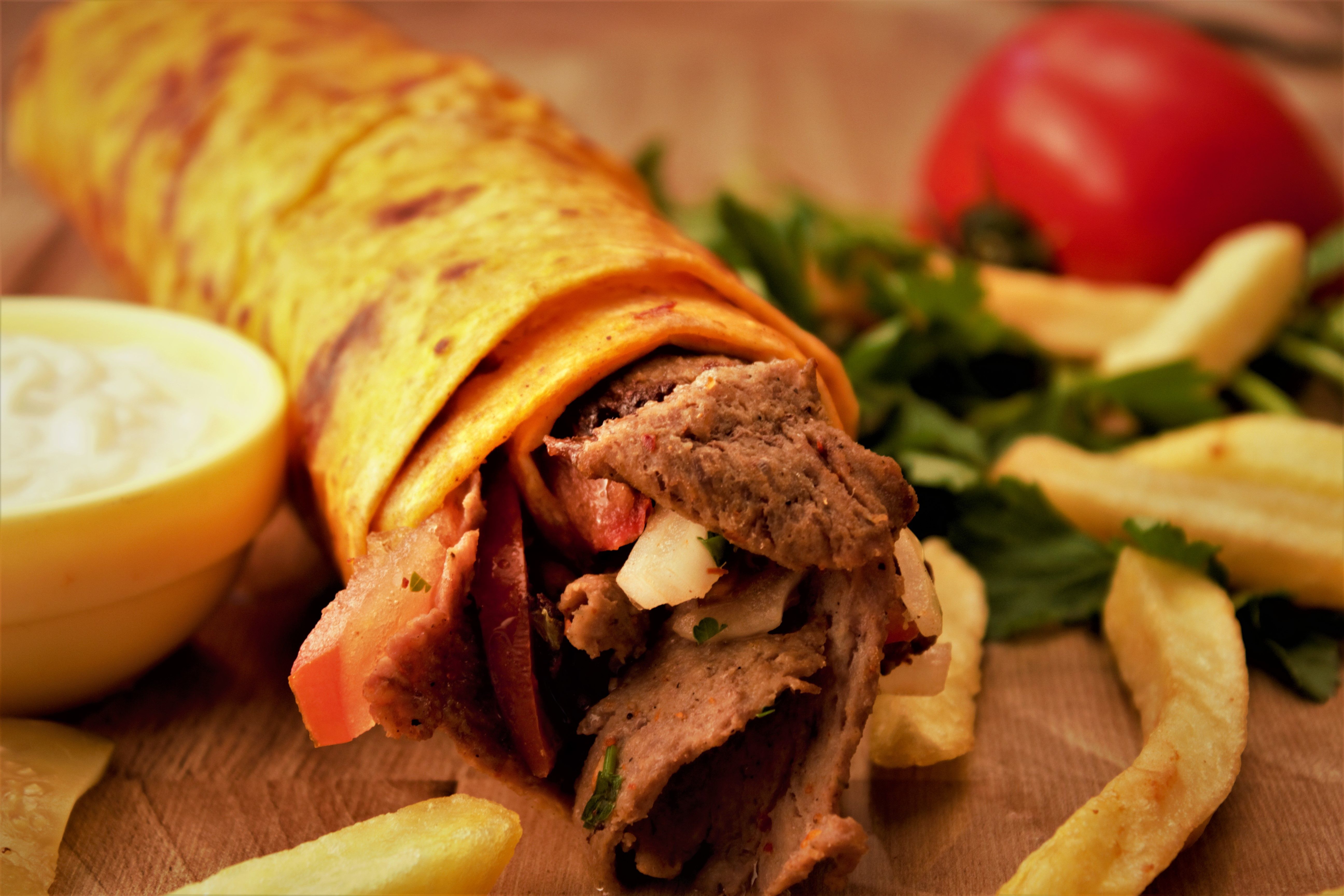 Shish Kabab in Saj Bread